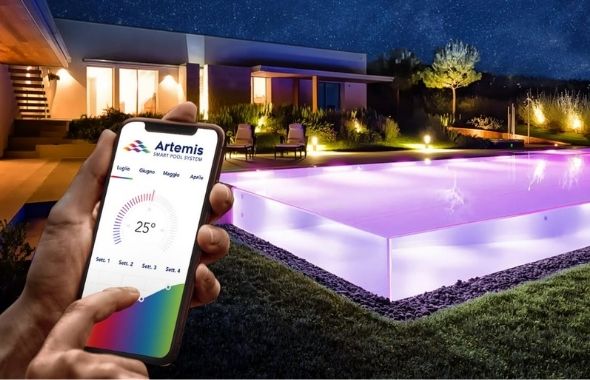 gestione piscina da smartphone