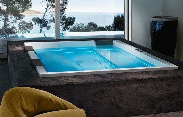 Minipiscina idromassaggio interno casa